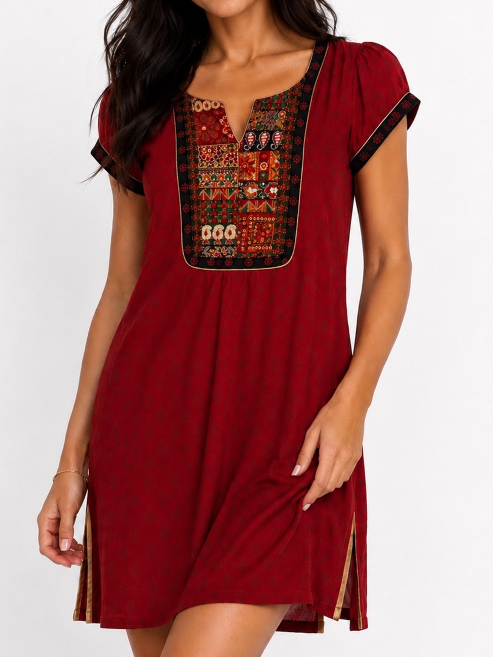 Rangmanch Red Tunic Kurti S Size